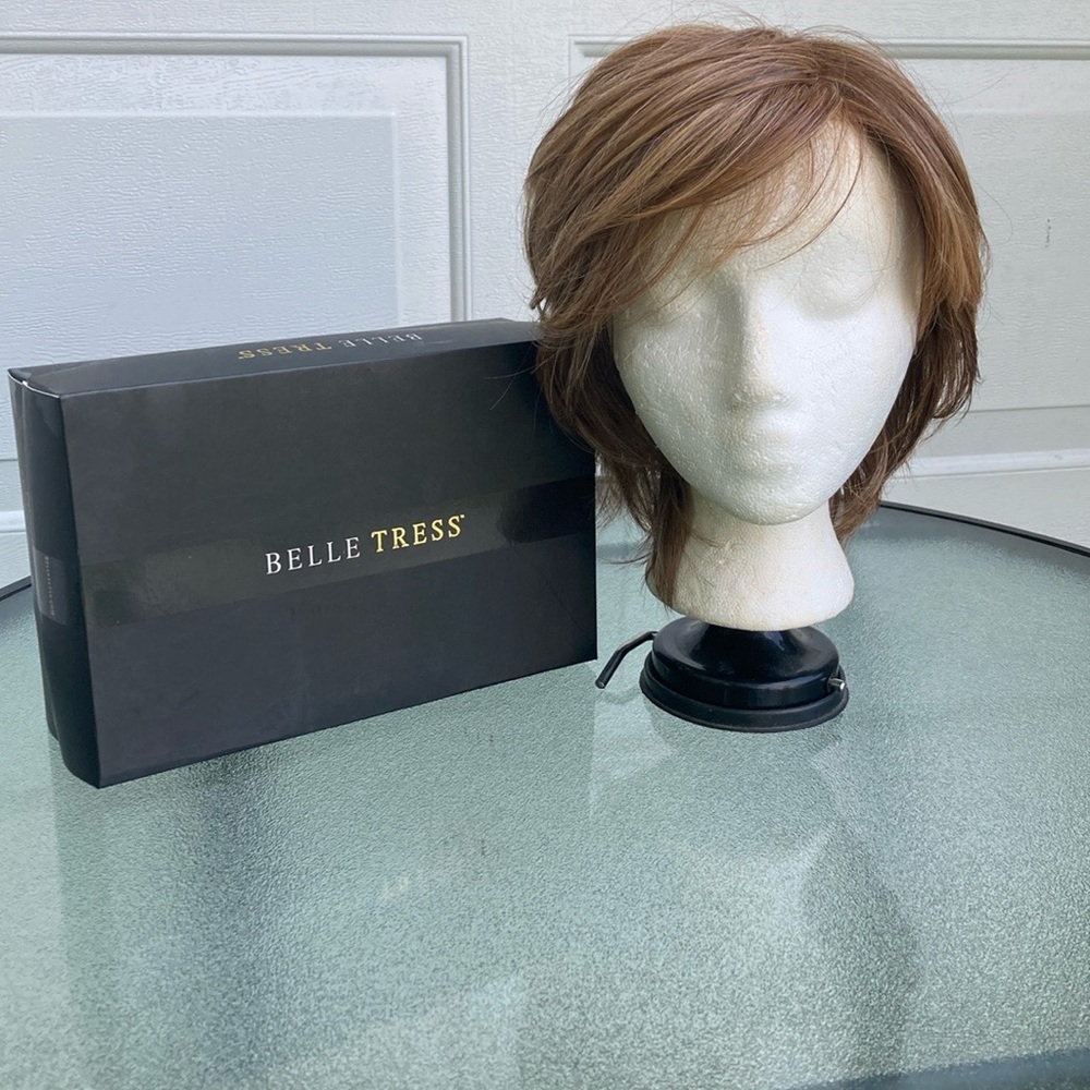 Belle Tress Mimosa shag style in Nutella buttercream